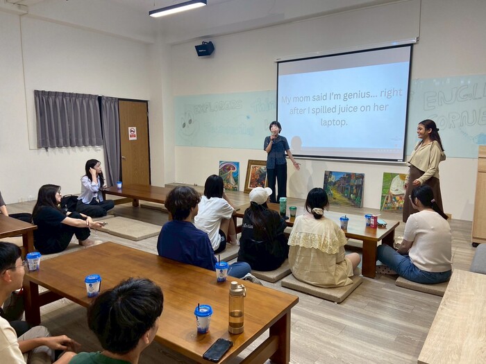 教師鼓勵同學上台發言